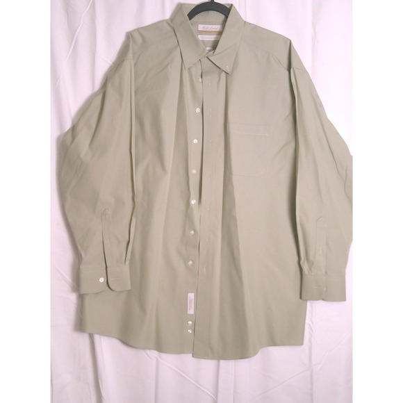 Roundtree & Yorke Other - Roundtree & Yorke Gold Label Mens Dress Shirt Long Sleeve Cotton Size 16 34/35